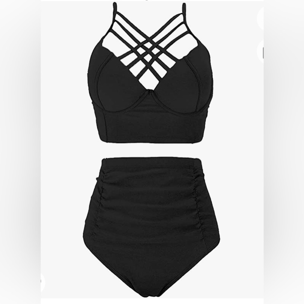 Buccaneers Bynn Ladies Strappy Swim Suit Size L US size 12-14